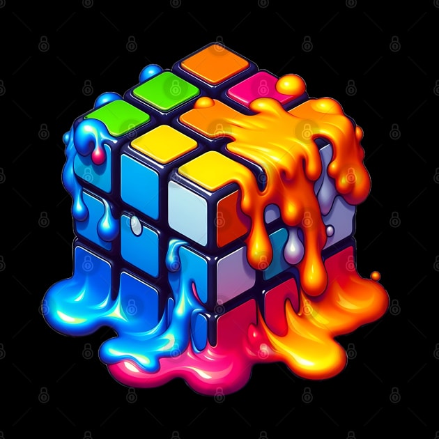 Melting Rubiks Cube by CraftingHouse's Design