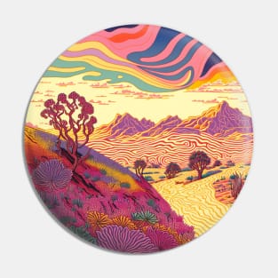 Pretty Colorful Desert Pin