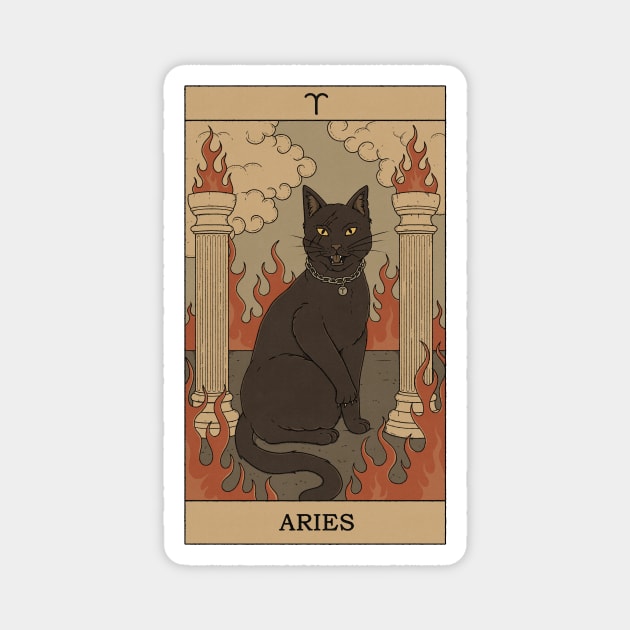 Aries Cat Magnet by thiagocorrea