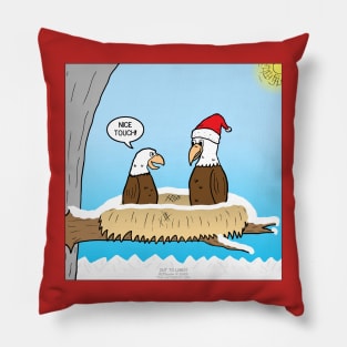 Bald Eagle Holiday Spirit Pillow