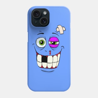 Smiley Beat-up Monster Face Phone Case