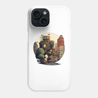 Giant Peaceful Robot Cartoon Design Phone Case