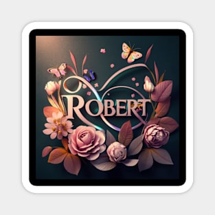 Robert name art Magnet