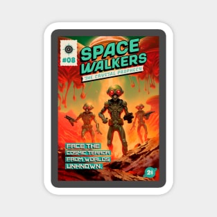 Vintage Sci Fi Martian Comic Magnet