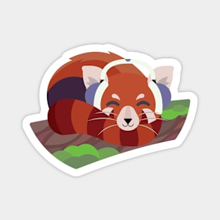 Red Panda Rhythm Magnet