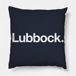 Lubbock. Pillow