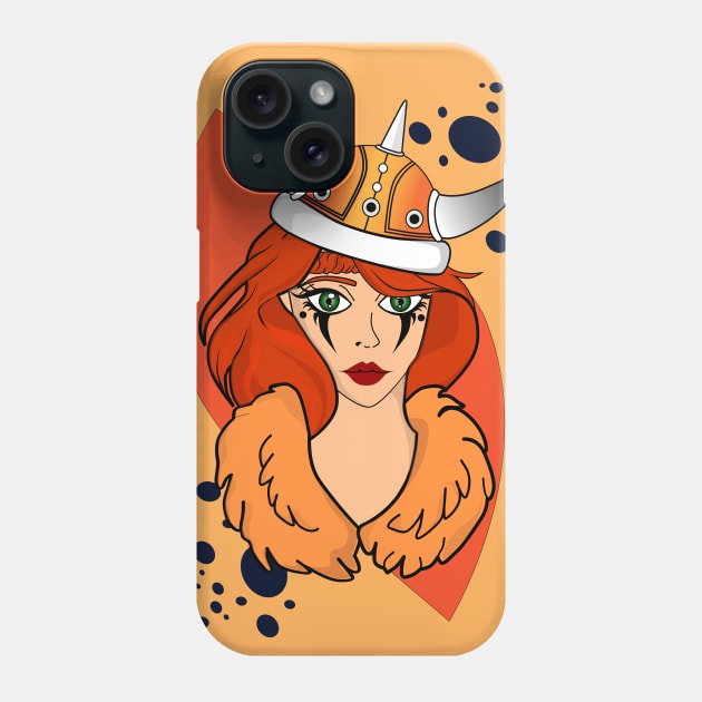 Viking princess Phone Case by Belle Abreu