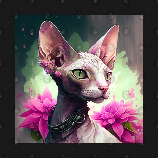 Cornish Rex Hybrid Art by Enchanted Reverie