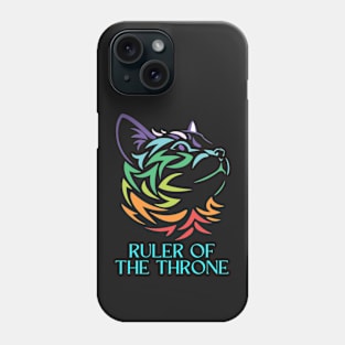 Black Colorful Cat Phone Case