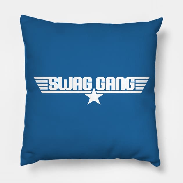 Swag Gang (white) Pillow by hardwear