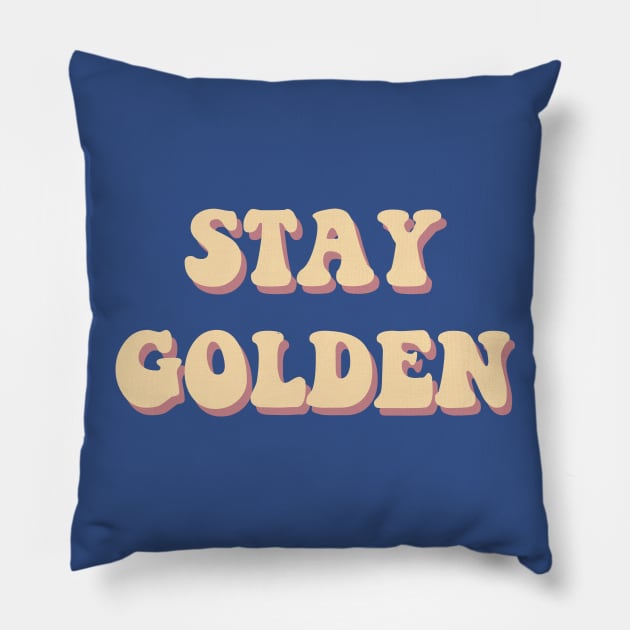 Say Golden - GOLD Pillow by FoxtrotDesigns