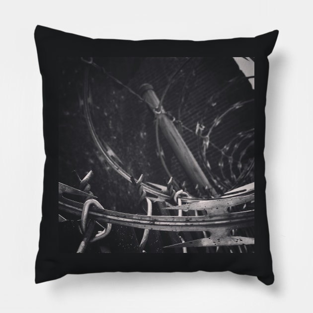 Razor Wire Pillow by An Arcane Glimpse