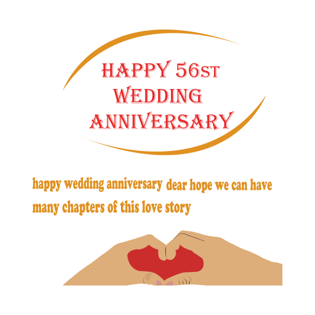 happy 56st wedding anniversary by best seller shop