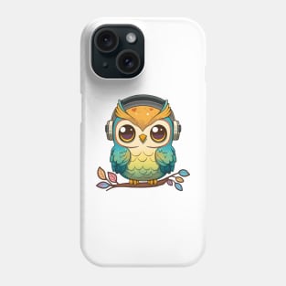 Musical Owl Perched on a Colorful Tree Phone Case