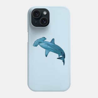 Hammerhead shark cartoon illustration Phone Case
