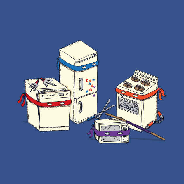 Teenage Mutant Ninja Kitchen Appliances by WanderingBert