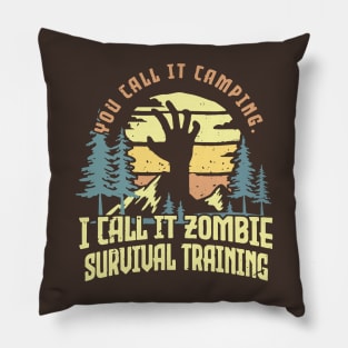 Zombie Survival Training Camping Pillow