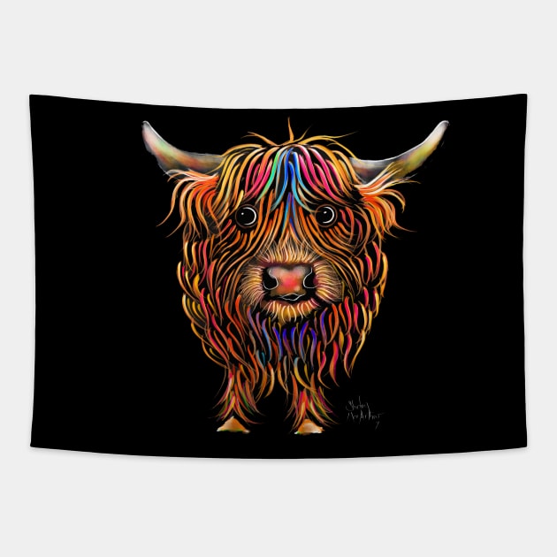 SCoTTiSH HiGHLaND CoW ' HaRoLD ' Tapestry by ShirleyMac