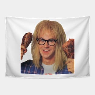 holding turkey legs Tapestry