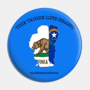 Lake Tahoe Flags design Pin