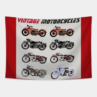 CLASSIC VINTAGE MOTORCYCLES Tapestry