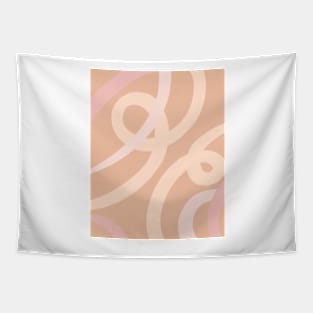 Abstract Lines_peach, blush, coral palette 1 Tapestry