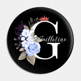 Pretty Guillotine Floral Pin