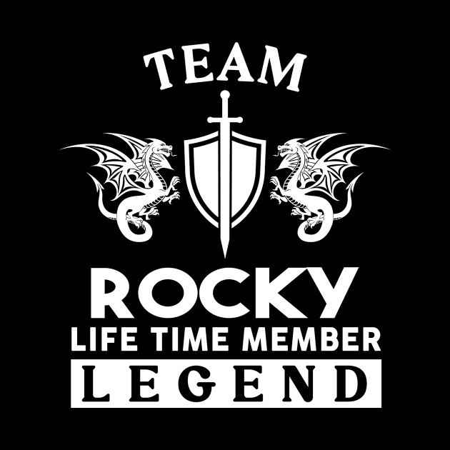 Rocky Name T Shirt - Rocky Life Time Member Legend Gift Item Tee by unendurableslemp118