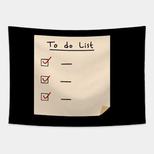 To do List Nothing Tapestry