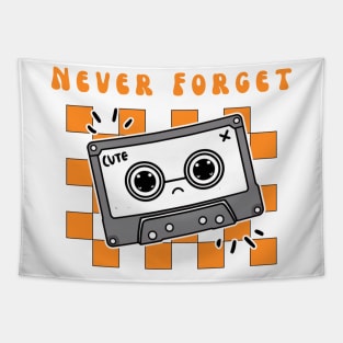 Never Forget Cassette Tape Tapestry