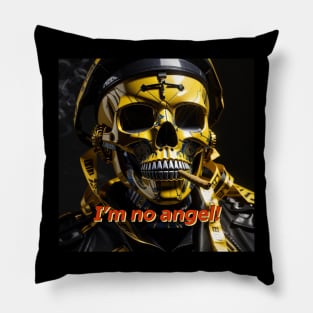 I'm no angel skull Pillow