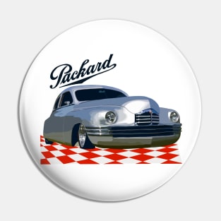 Classic Packard in a Checkerboard Showroom Pin