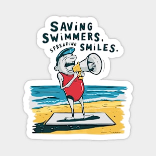 Saving swimmers spreading smiles Magnet