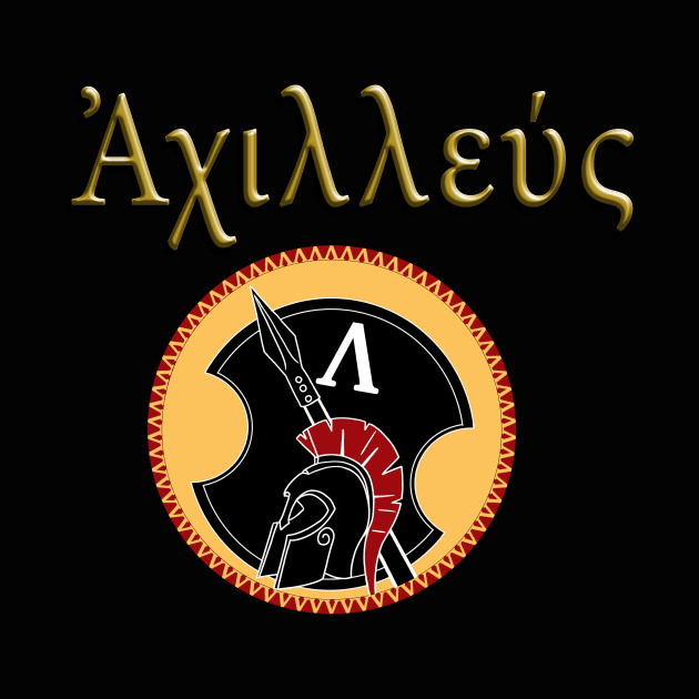 Achilles, Son of Peleus design based on Greek Pottery by Art of Arklin