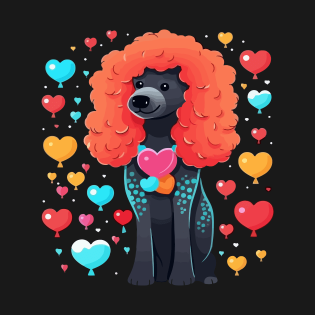 Poodle Valentine Day by JH Mart