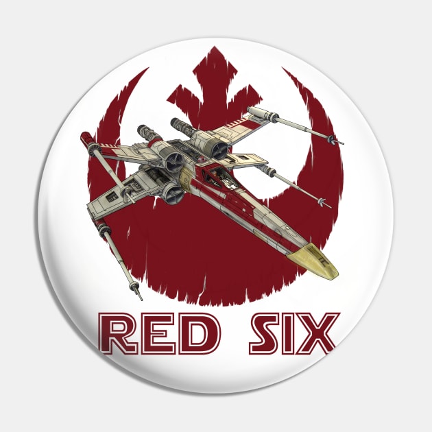 RED SIX Pin by DistractedGeek