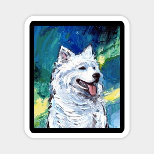 Samoyed Night (Portrait) Magnet