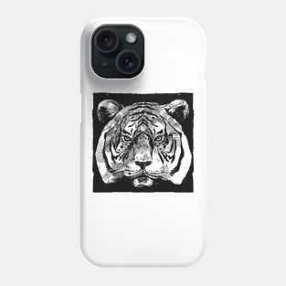 Tiger Head Hand Drawn Phone Case