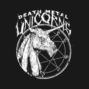 Death Metal Unicorns - wht vs. T-Shirt