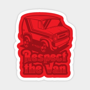 Respect The Van (Ghost) - Red Magnet