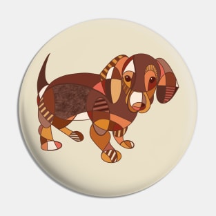 Cubistic dogs Pin