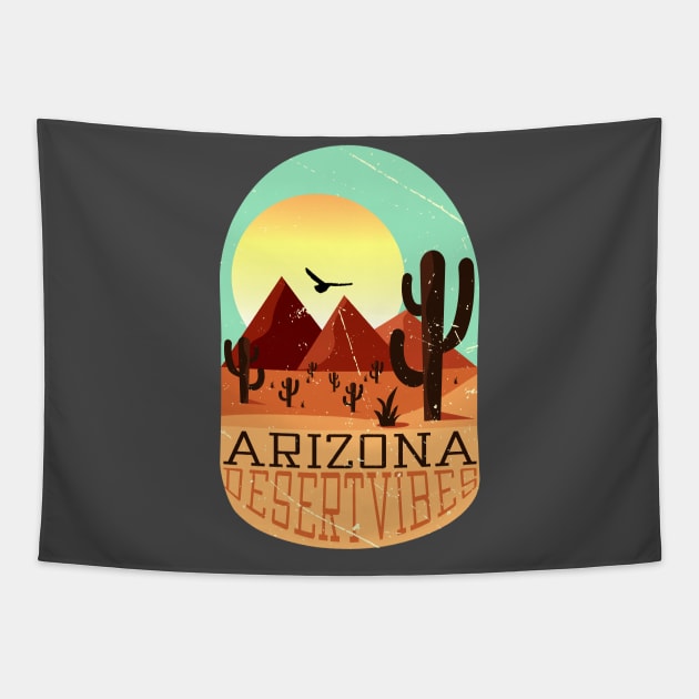 ARIZONA Desert Vibes Tapestry by TigrArt