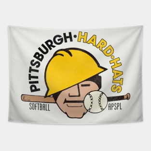 Defunct Pittsburgh Hard Hats Softball / Baseball Team Tapestry