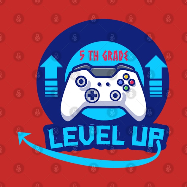 5th Grade Level Complete T-Shirt Video Gamer Graduation by IbrahemHassan