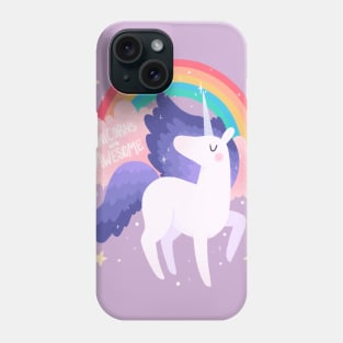 Unicorns Are Awesome 2 Phone Case