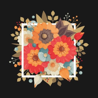 Vintage style flowers T-Shirt