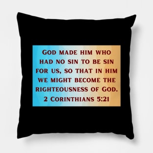 Bible Verse 2 Corinthians 5:21 Pillow