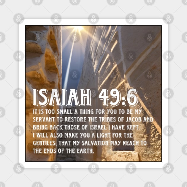 Isaiah 49:6 Magnet by Bible Verses by Deb