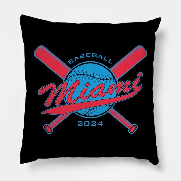 Marlins 2024 Pillow by Nagorniak