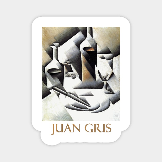 Bottle and Knife (1912) by Juan Gris Magnet by Naves